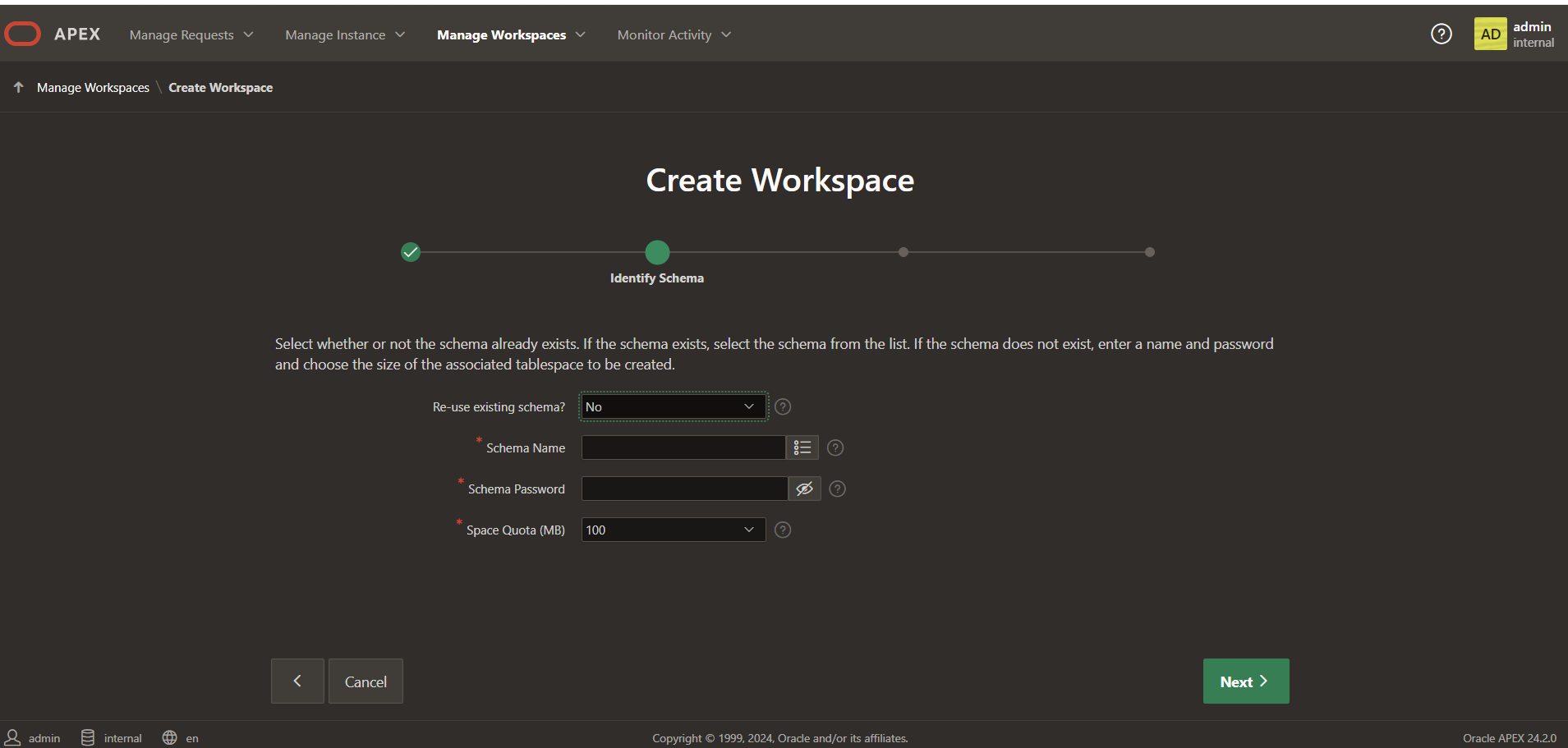 Workspace Step 2
